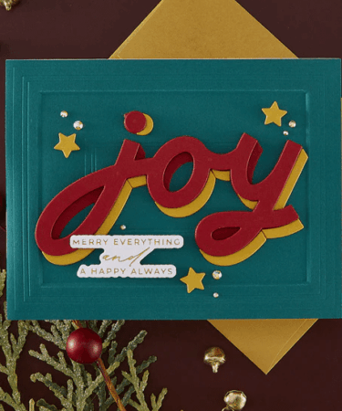 Alternative view of Spellbinders - Christmas Cheer Sentiments BetterPress Plate & Die Set