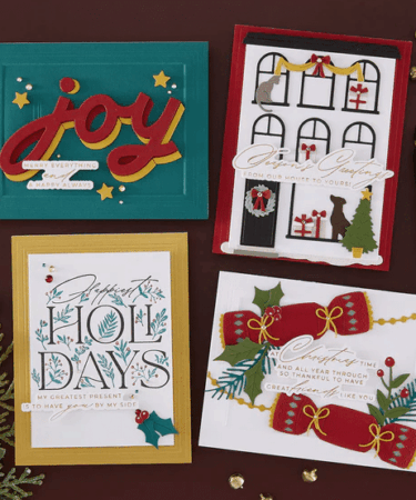 Alternative view of Spellbinders - Happiest Holidays Registration Press Plate Set