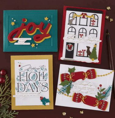 Alternative view of Spellbinders - Happiest Holidays Registration Press Plate Set