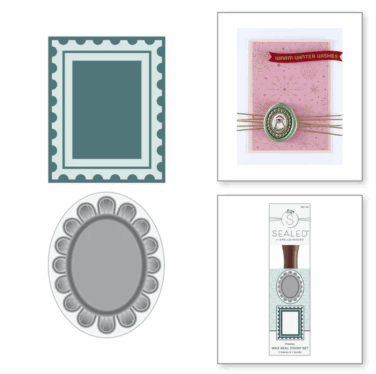 Spellbinders - 2 Pack Frames Wax Seal Stamps
