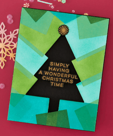 Alternative view of Hero Arts - Very Merry Tree Die & Stencil Bundle