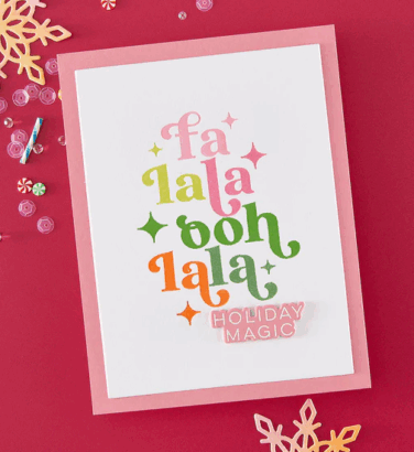 Alternative view of Hero Arts - Modern Holiday Greetings Stamp & Cut Set