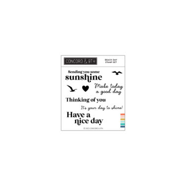 Concord & 9th - Beach Day Stamp Set (4 x 4)