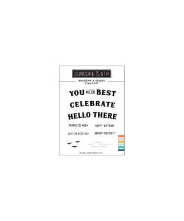 Concord & 9th - Boardwalk Stacks Stamp Set (3 x 4)