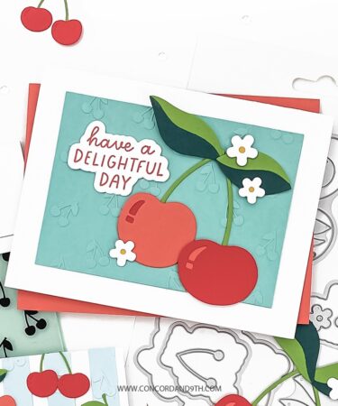 Alternative view of Concord & 9th - Cherry Nice Embossing Folder (6 x 6)