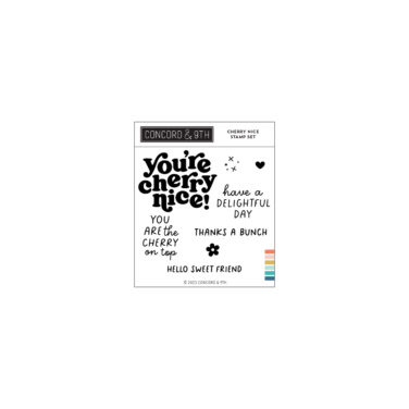 Concord & 9th - Cherry Nice Stamp Set (4 x 4)