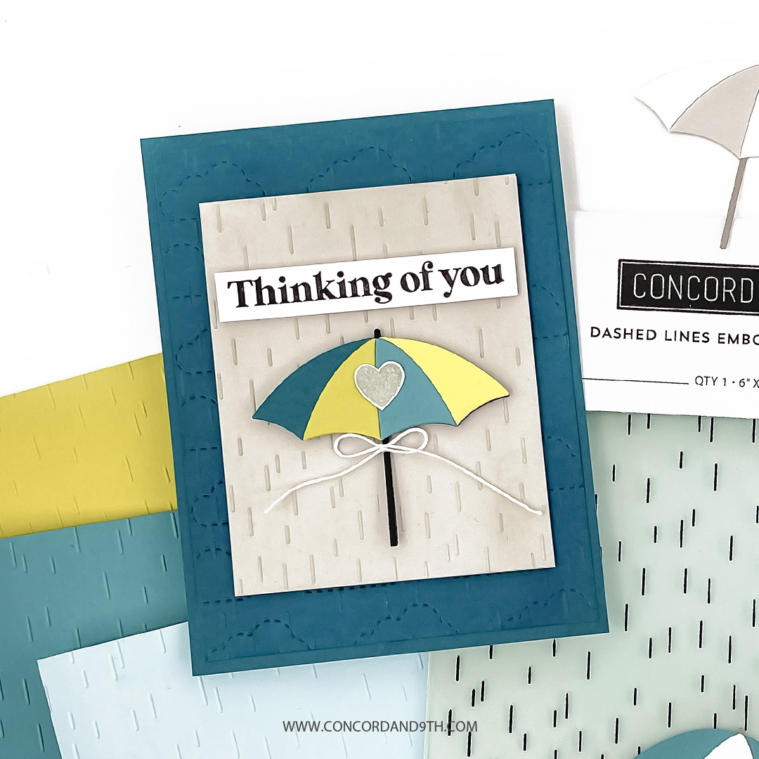 Concord & 9th - Dashed Lines Embossing Folder (6 x 6) - immagine 2