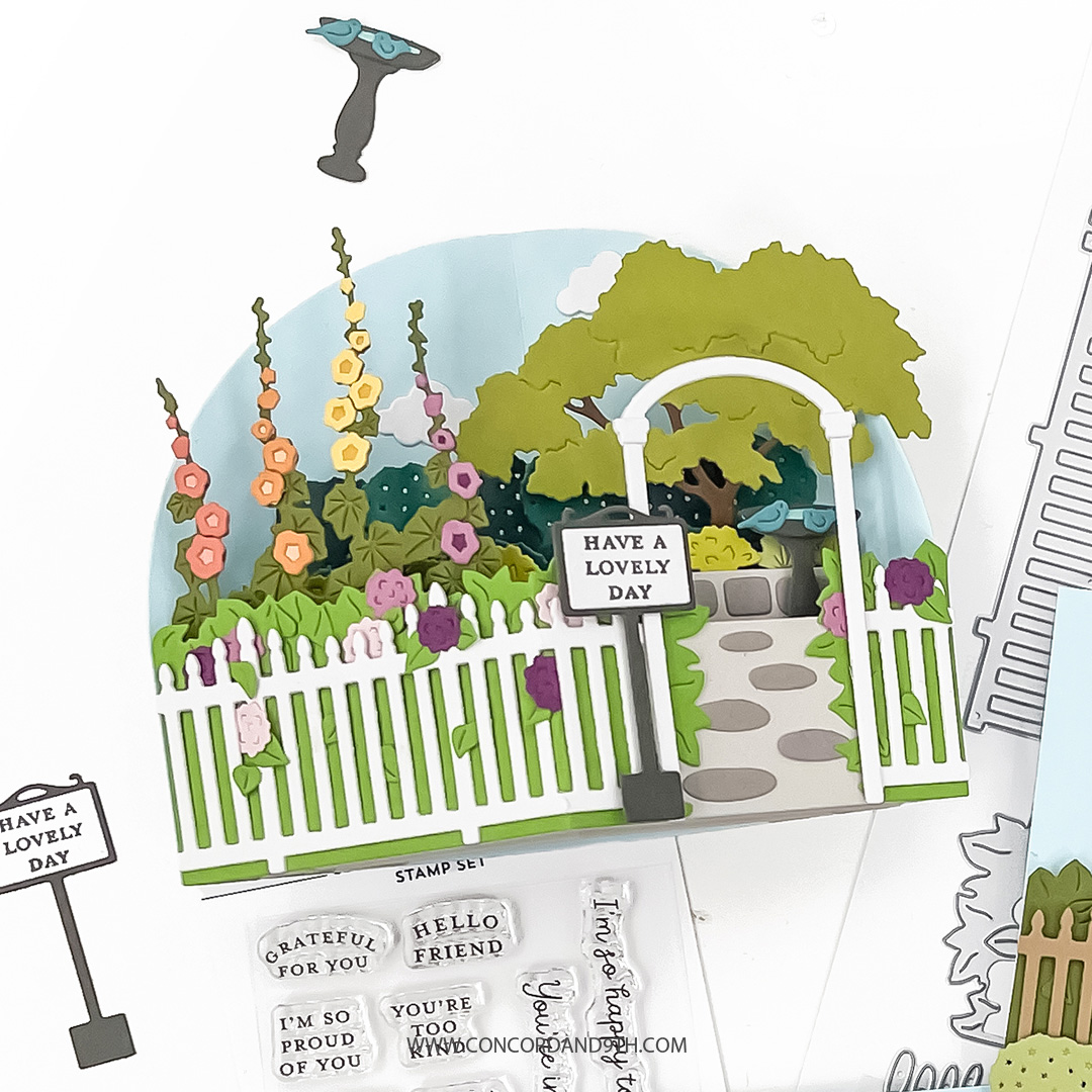 Concord & 9th - Secret Garden Stacks Stamp Set (3 x 3) - immagine 2