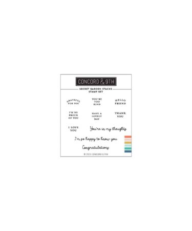 Concord & 9th - Secret Garden Stacks Stamp Set (3 x 3)