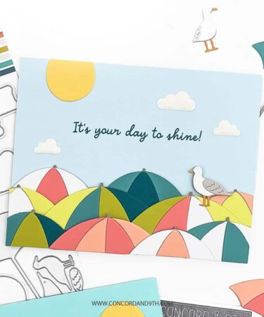 Alternative view of Concord & 9th - Beach Day Stamp Set (4 x 4)