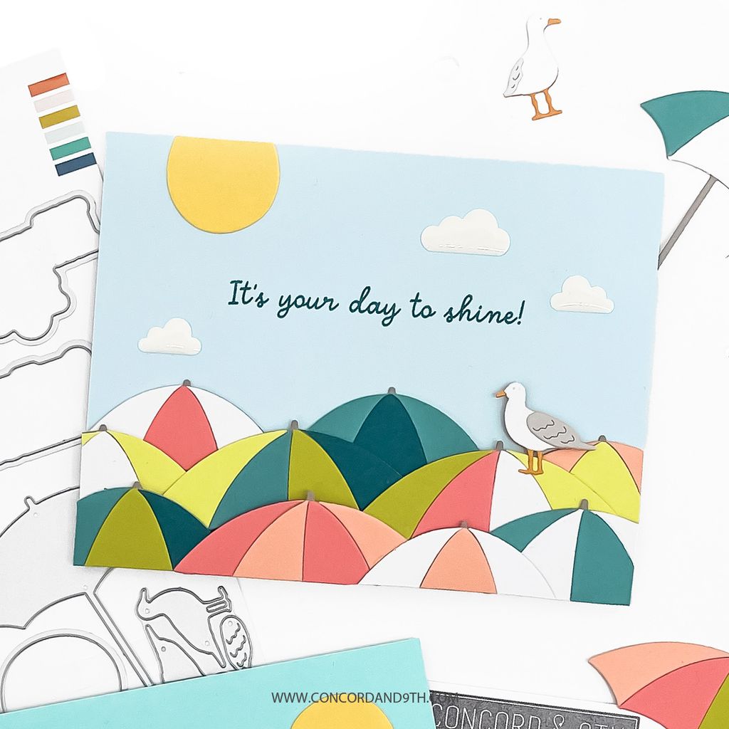 Concord & 9th - Beach Day Stamp Set (4 x 4) - immagine 2