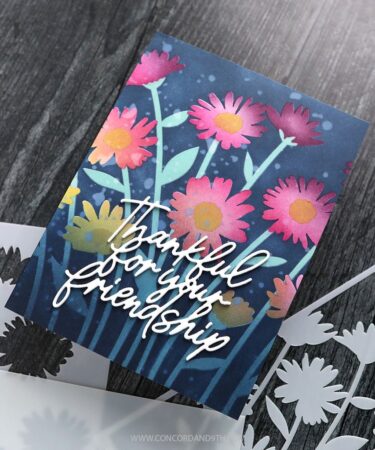 Alternative view of Concord & 9th - Daisy Bouquet Stencil Pack (4 qty; 6 x 6)