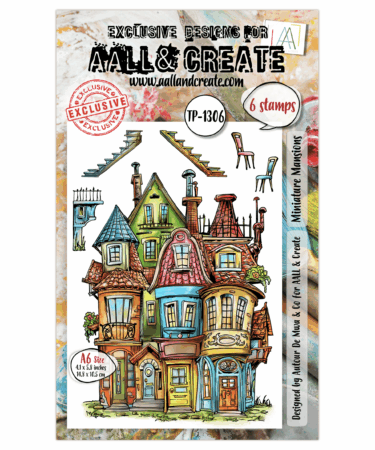 AALL & CREATE - STAMP SET A6 - Miniature Mansions