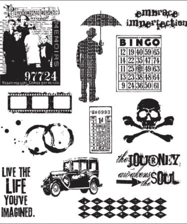 Stampers Anonymous Mini Muse Tim Holtz Cling Stamps