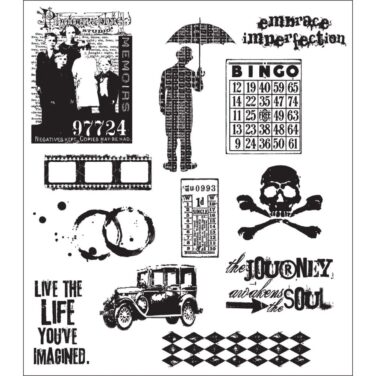 Stampers Anonymous Mini Muse Tim Holtz Cling Stamps