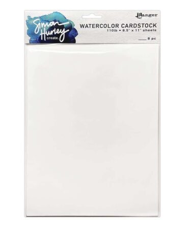 Ranger Simon Hurley create. Smooth Watercolor Cardstock (8pcs)