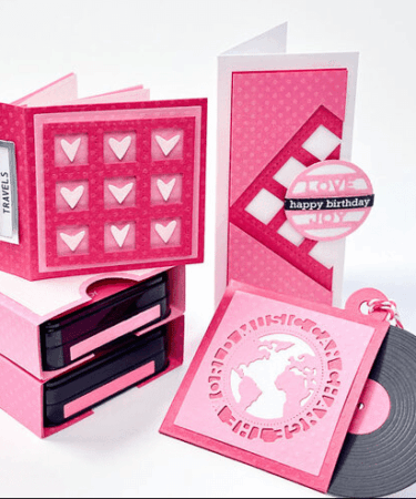 Alternative view of Lisa Horton Crafts Paula Creates Die Set - Treasure Book Panels