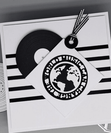 Alternative view of Lisa Horton Crafts Paula Creates Die Set - Tag On The Record