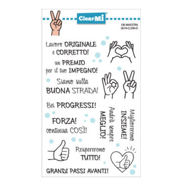 IMPRONTE D'AUTORE - set di timbri Ok Maestra