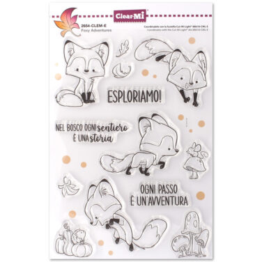 IMPRONTE D'AUTORE - set di timbri  Foxy Adventures