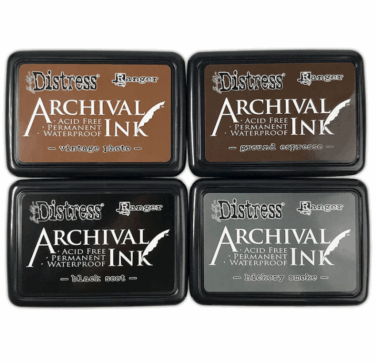Tim Holtz Distress Archival Ink - Kit Basics (4pcs)