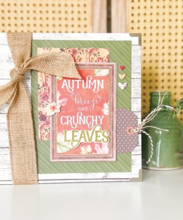 SIMPLE STORIES - progetto 6X8 SN@P! ALBUM prodotto contenitore - COLLEZIONE AUTUMN BREEZE