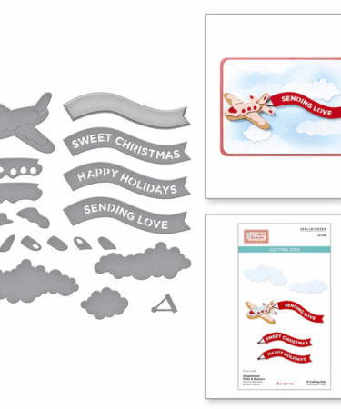 Spellbinders -in collaborazione con Stamperia - Fustelle Gingerbread Plane & Banners
