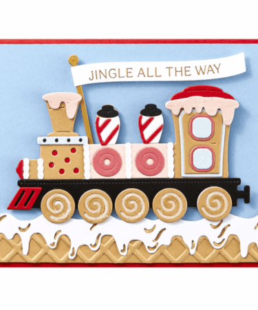 Alternative view of Spellbinders -in collaborazione con Stamperia - Gingerbread Train