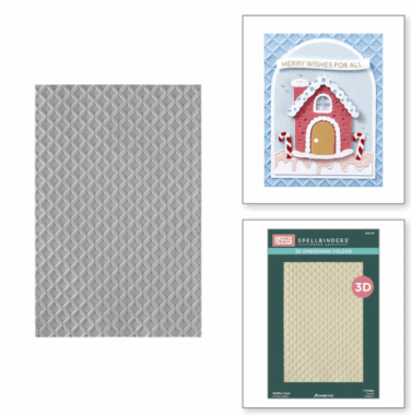 Spellbinders -in collaborazione con Stamperia - 3D embossing folder - Waffle Cone 3D