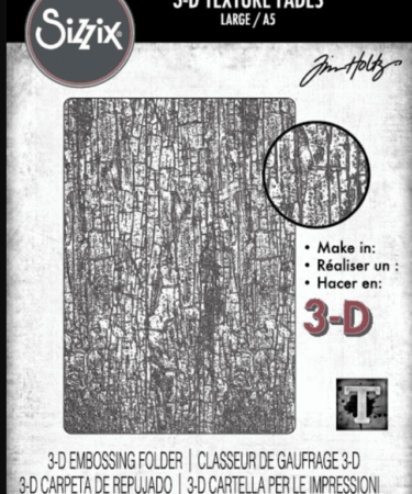 Sizzix 3D Texture Fades by Tim Holtz A5 Cracked Large