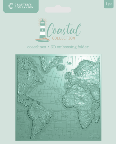 Crafter's Companion Coastal 3D Embossing Folder Coastlines