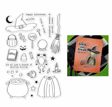 Hero Arts - Hero Arts Tricks and Treats Clear Stamp Set