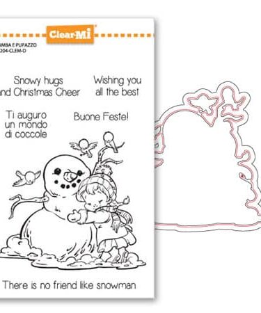 IMPRONTE D'AUTORE - Set Clear+Fustelle - Bimba e pupazzo