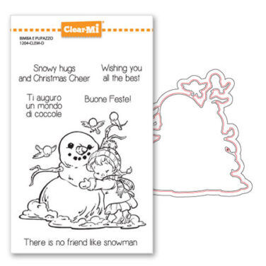 IMPRONTE D'AUTORE - Set Clear+Fustelle - Bimba e pupazzo