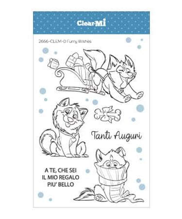 IMPRONTE D'AUTORE - set di timbri-  Furry Wishes