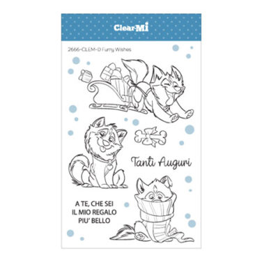 IMPRONTE D'AUTORE - set di timbri-  Furry Wishes