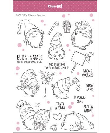 IMPRONTE D'AUTORE - set di timbri-   Winter Gnomes