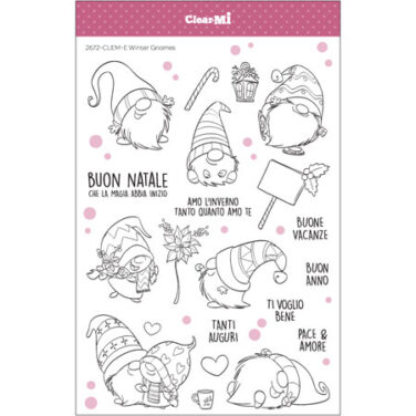 IMPRONTE D'AUTORE - set di timbri-   Winter Gnomes