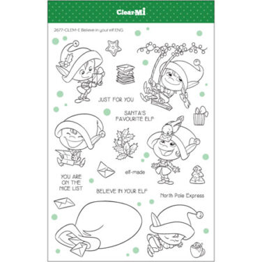 IMPRONTE D'AUTORE - set di timbri-  Believe in your Elf ENG