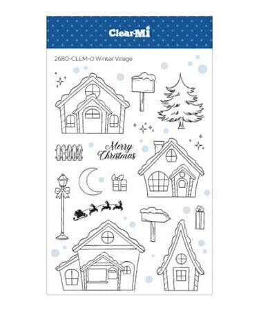 IMPRONTE D'AUTORE - set di timbri-  Winter village