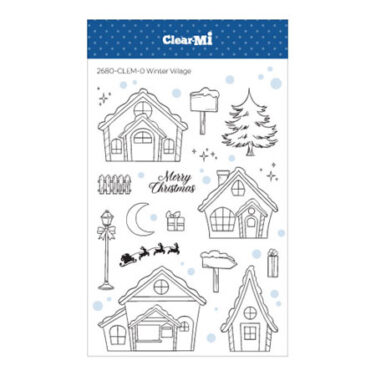 IMPRONTE D'AUTORE - set di timbri-  Winter village