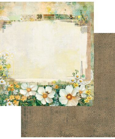 49 AND MARKET Collezione Botanical Buzz  - Carta patterned 12x12 - Meadow