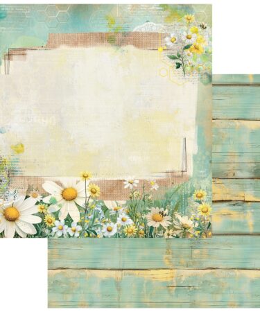 49 AND MARKET Collezione Botanical Buzz  - Carta patterned 12x12 - Fresh