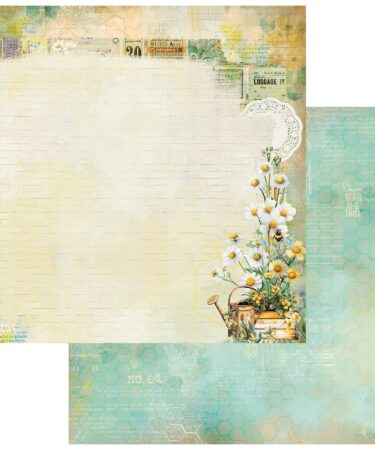 49 AND MARKET Collezione Botanical Buzz  - Carta patterned 12x12r - Lush