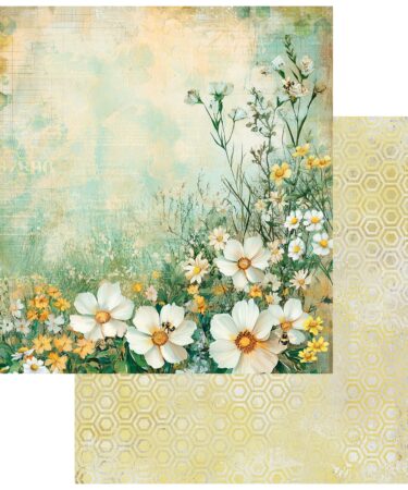 49 AND MARKET Collezione Botanical Buzz  - Carta patterned 12x12- Cheerful