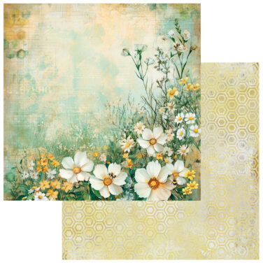 49 AND MARKET Collezione Botanical Buzz  - Carta patterned 12x12- Cheerful