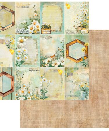 49 AND MARKET Collezione Botanical Buzz  - Carta patterned 12x12  - Blooming