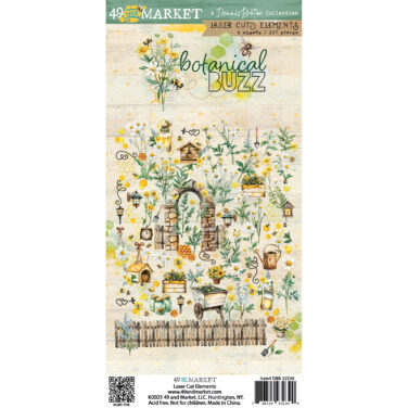 49 AND MARKET Collezione Botanical Buzz  - Laser Cut Element Set