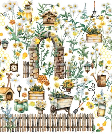 Alternative view of 49 AND MARKET Collezione Botanical Buzz  - Laser Cut Element Set