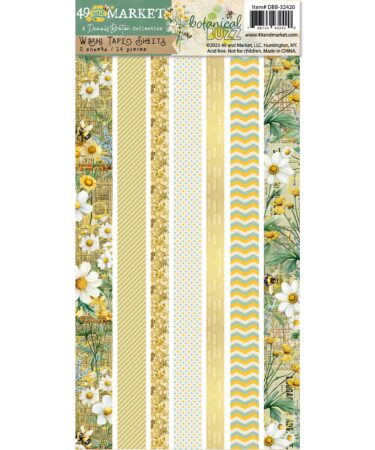 49 AND MARKET Collezione Botanical Buzz  - Washi Tape Sheet Set